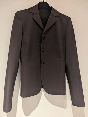 Prada Women's Brown Technical Fabric Blazer Jacket Size 40